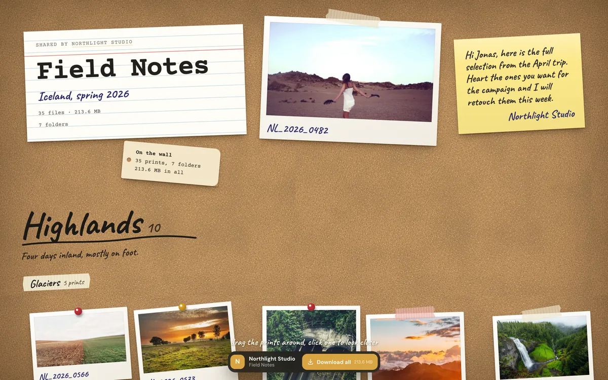 The Moodboard template